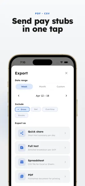 ClockWage44 — Export